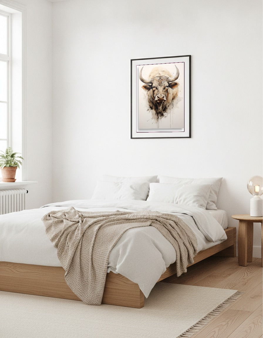 Bull i sovrummet