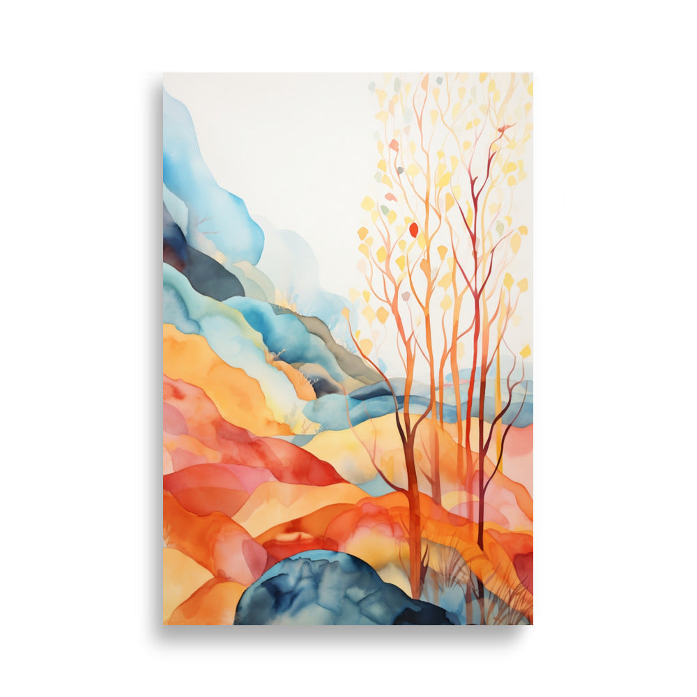 Abstract scenery pastel poster - Posters - EMELART