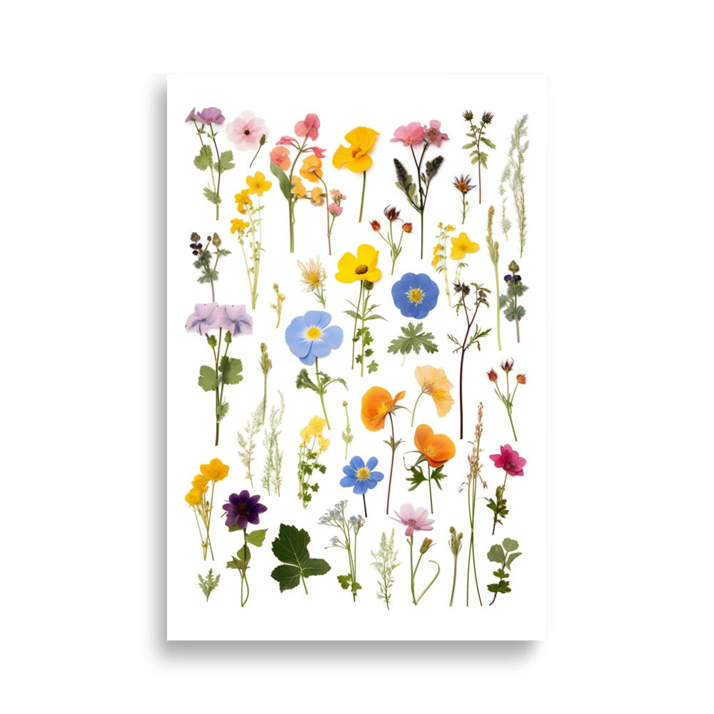 Pressed flowers poster - Posters - EMELART