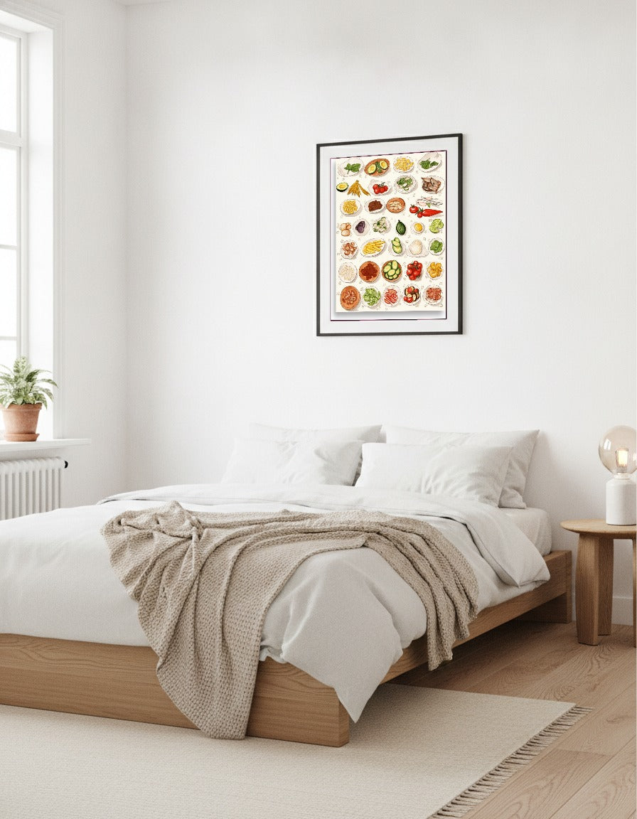 Food dishes i sovrummet