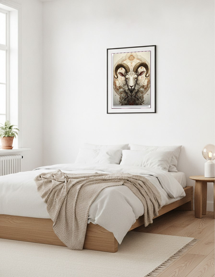 Goat – Whimsical illustration i sovrummet
