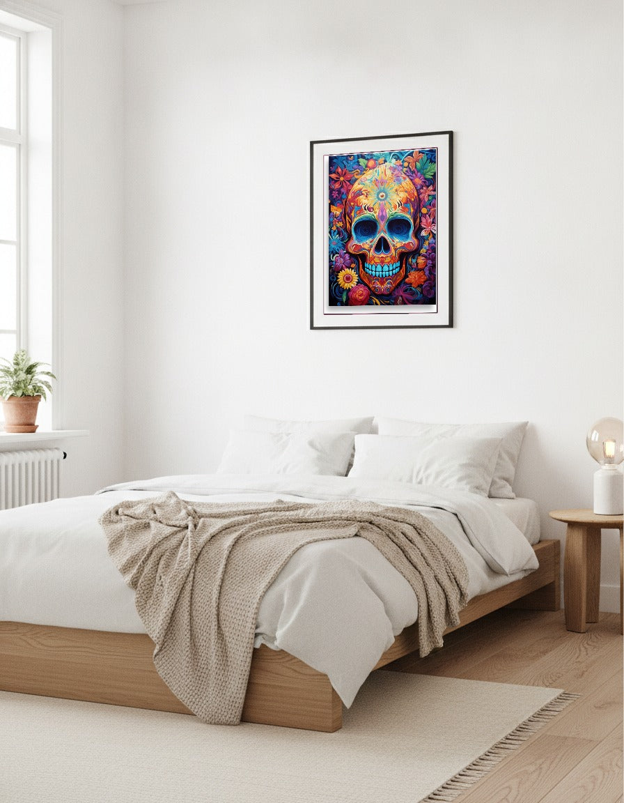 Technicolor Skull i sovrummet