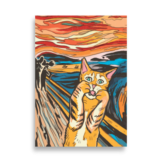 Cat the Scream: The Ultimate Poster for Cat Lovers