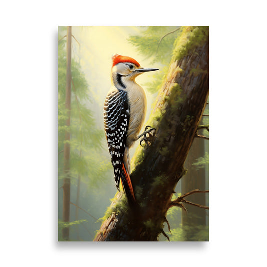 Stunning Woodpecker Poster