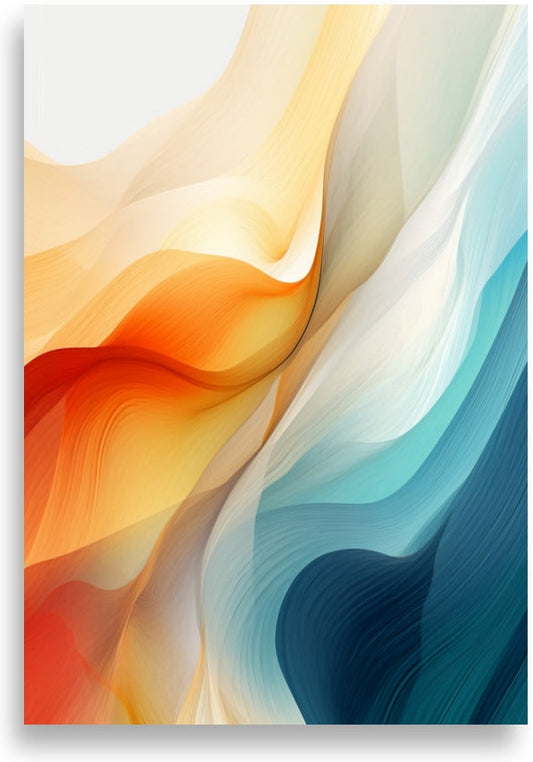 Abstract – Orange and blue flow