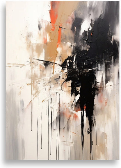 Abstrakt – Färgdroppar och former – poster