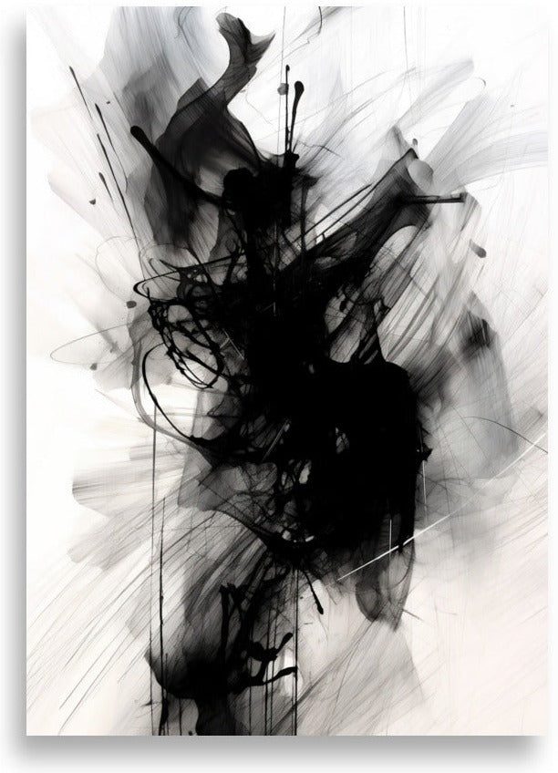 Abstrakt – Djärvt svartvitt – poster