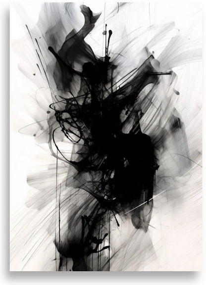 Abstrakt – Djärvt svartvitt – poster