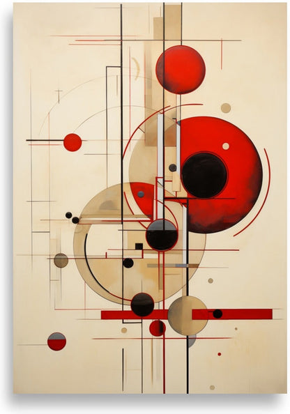 Abstract – Red abstract elements
