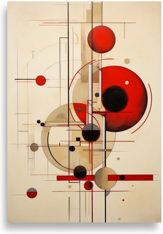Abstract – Red abstract elements