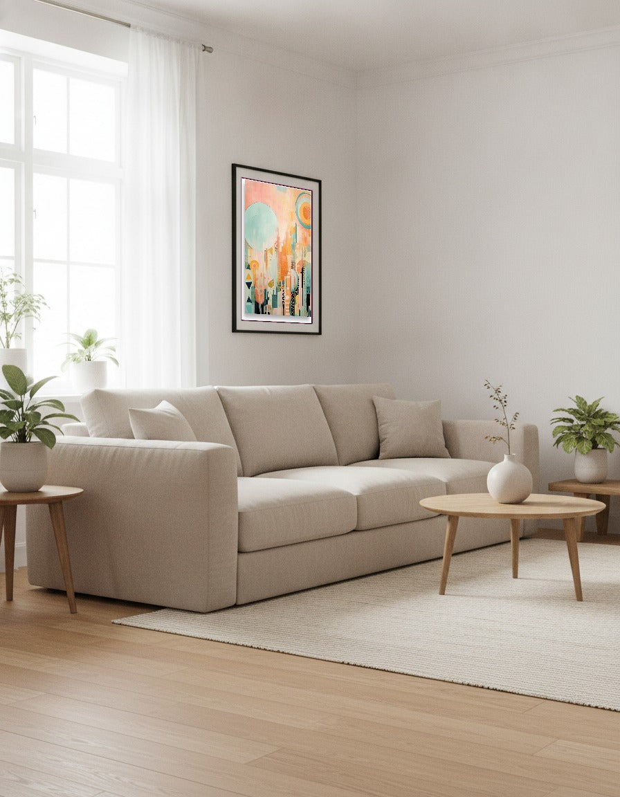Abstract – Soft circles i vardagsrummet