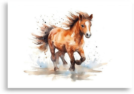Baby horse – Watercolor