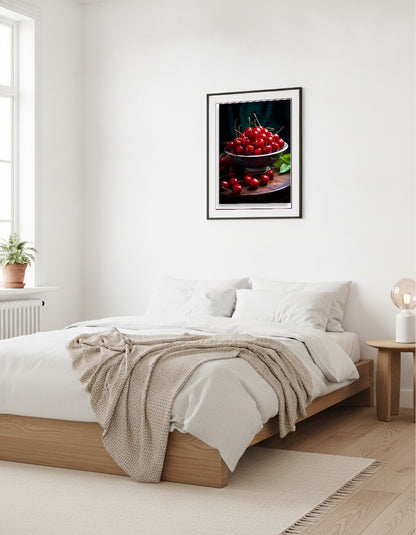 Bowl of cherries i sovrummet