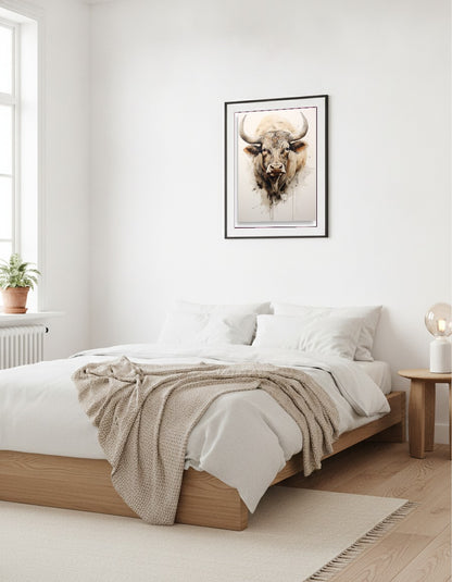 Bull i sovrummet