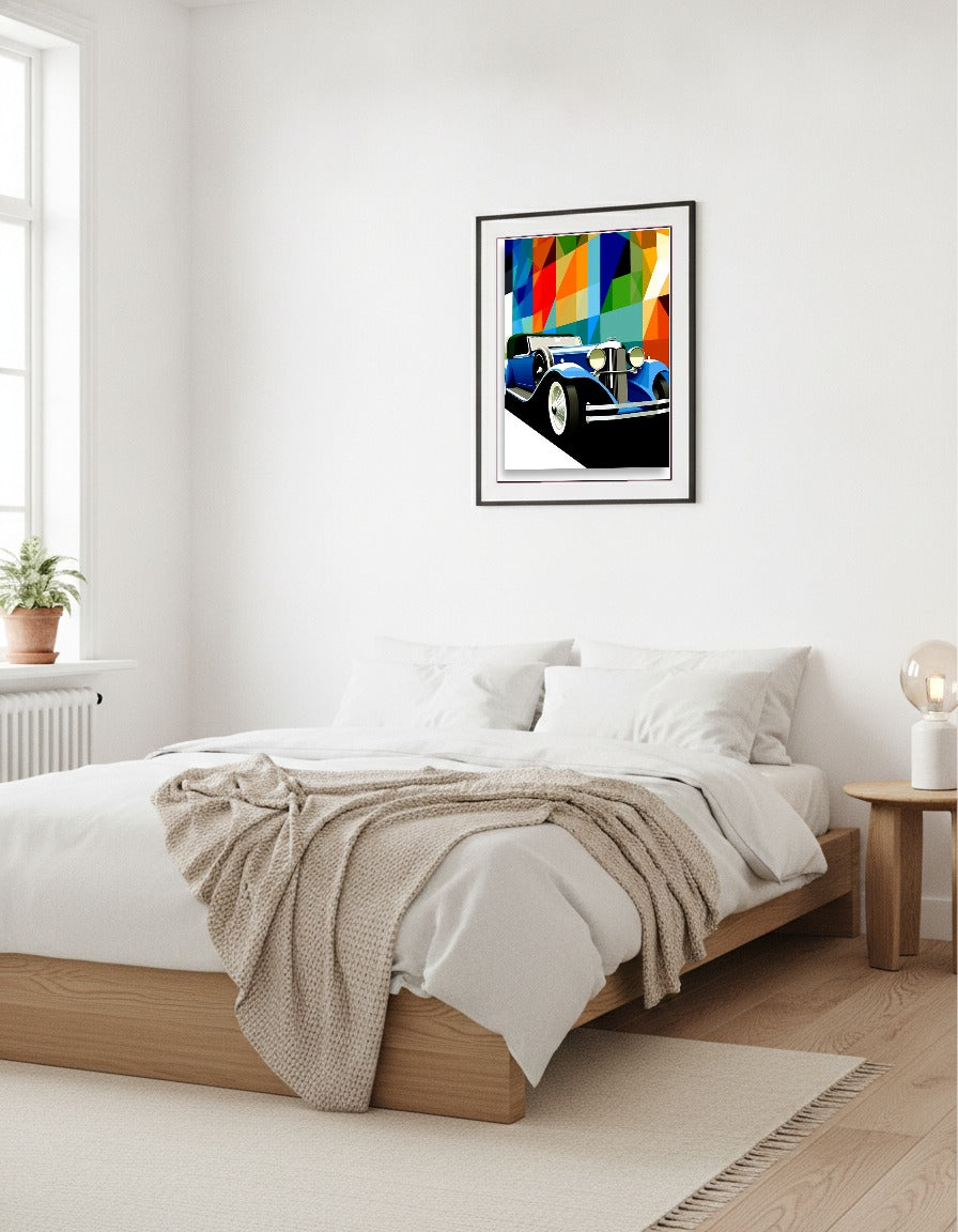 Car – Cubism style car i sovrummet