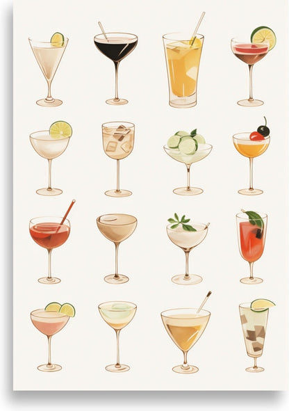 Cocktails – Elegant tropical layout