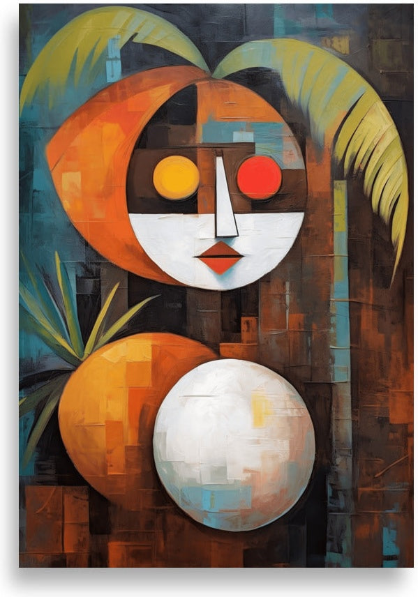 Coconut – Picasso style, vibrant