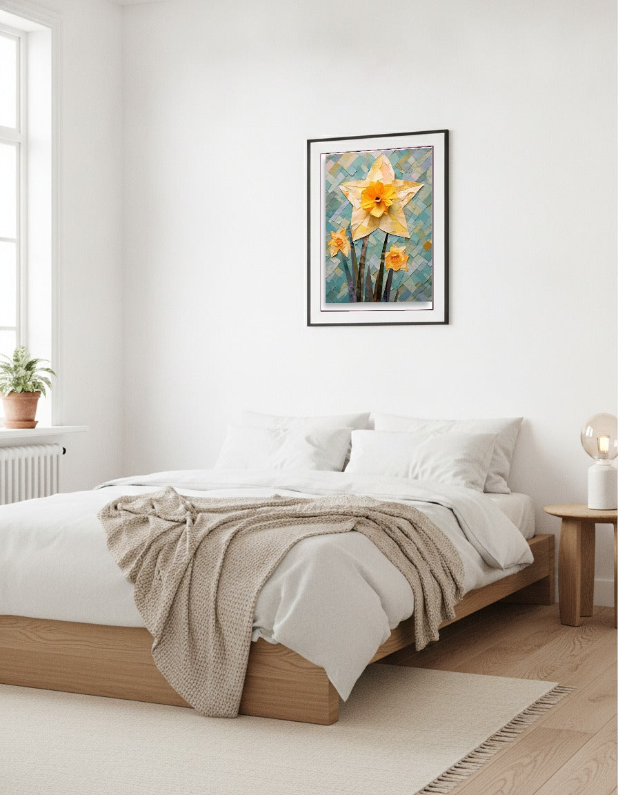 Daffodils i sovrummet