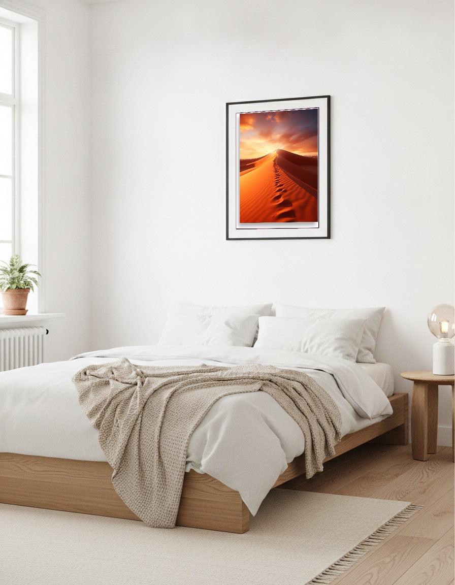 Desert – Desert sunset i sovrummet