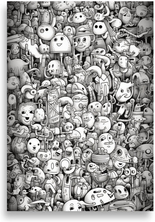 Doodle – Monsters with family sign