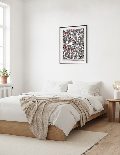 Doodle – Uncrowded canvas i sovrummet