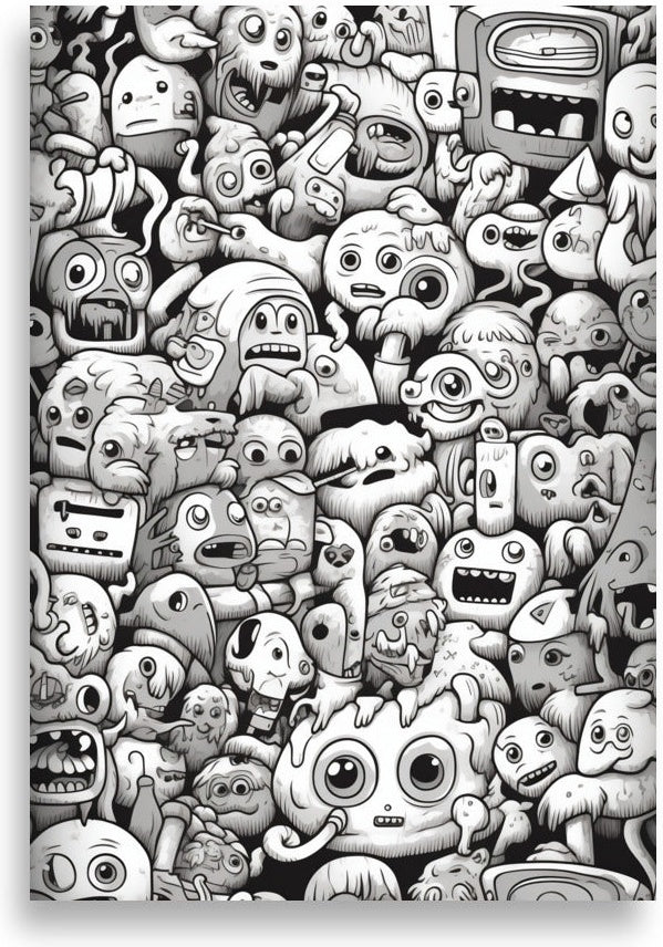 Doodle – Boombox monster crowd