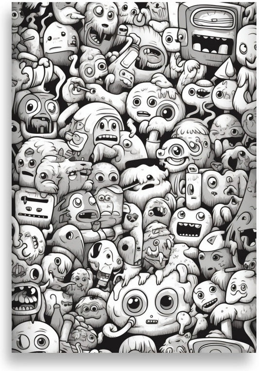 Doodle – Boombox monster crowd