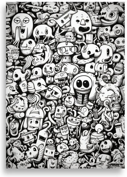 Klotter – Monster med ölsejdel – poster
