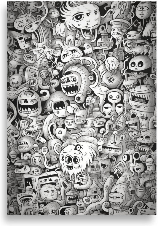 Doodle – Cyclops monster crowd
