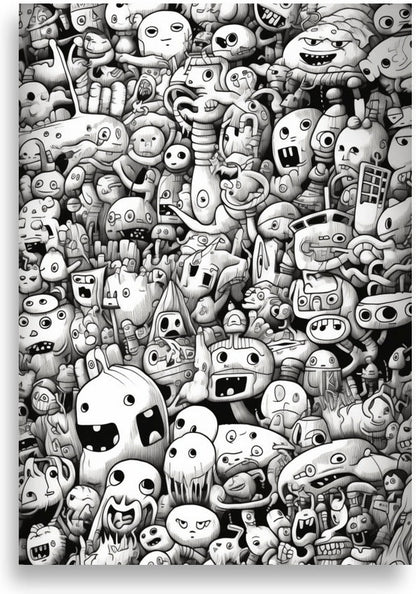 Doodle – Ghost monster crowd