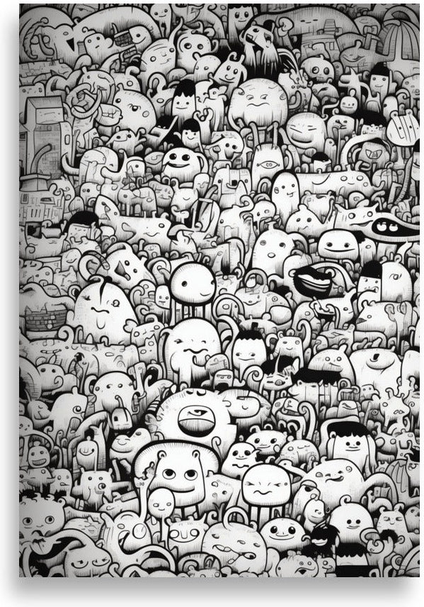 Doodle – One-eyed round monsters