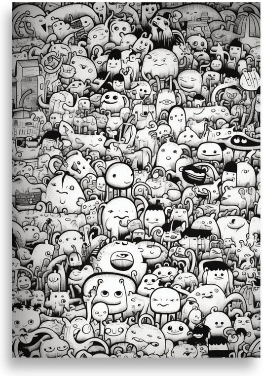 Doodle – One-eyed round monsters