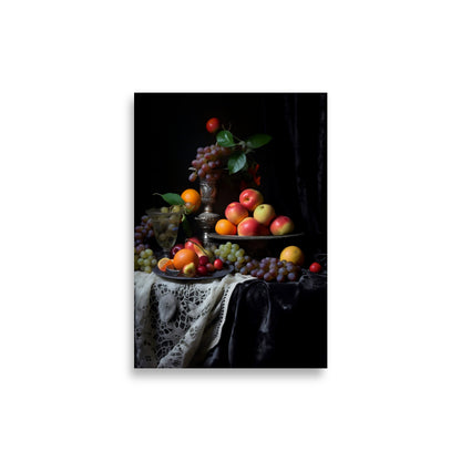 Fruits in baroque style poster - Posters - EMELART