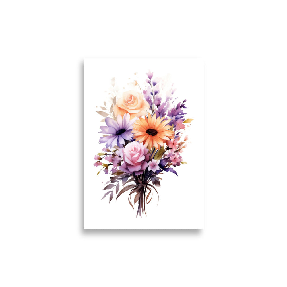 Flower bouquet in watercolor poster - Posters - EMELART