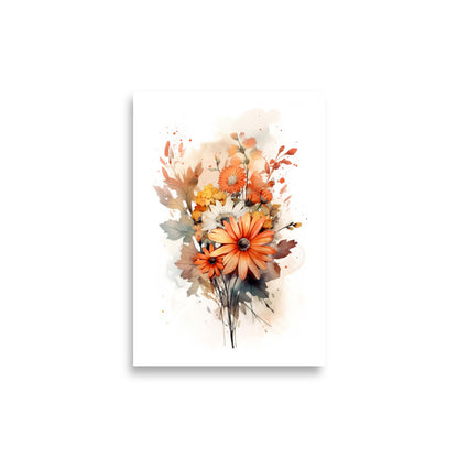 Flower bouquet in watercolor poster - Posters - EMELART