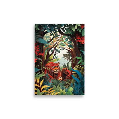 Jungle in paper cut style poster - Posters - EMELART