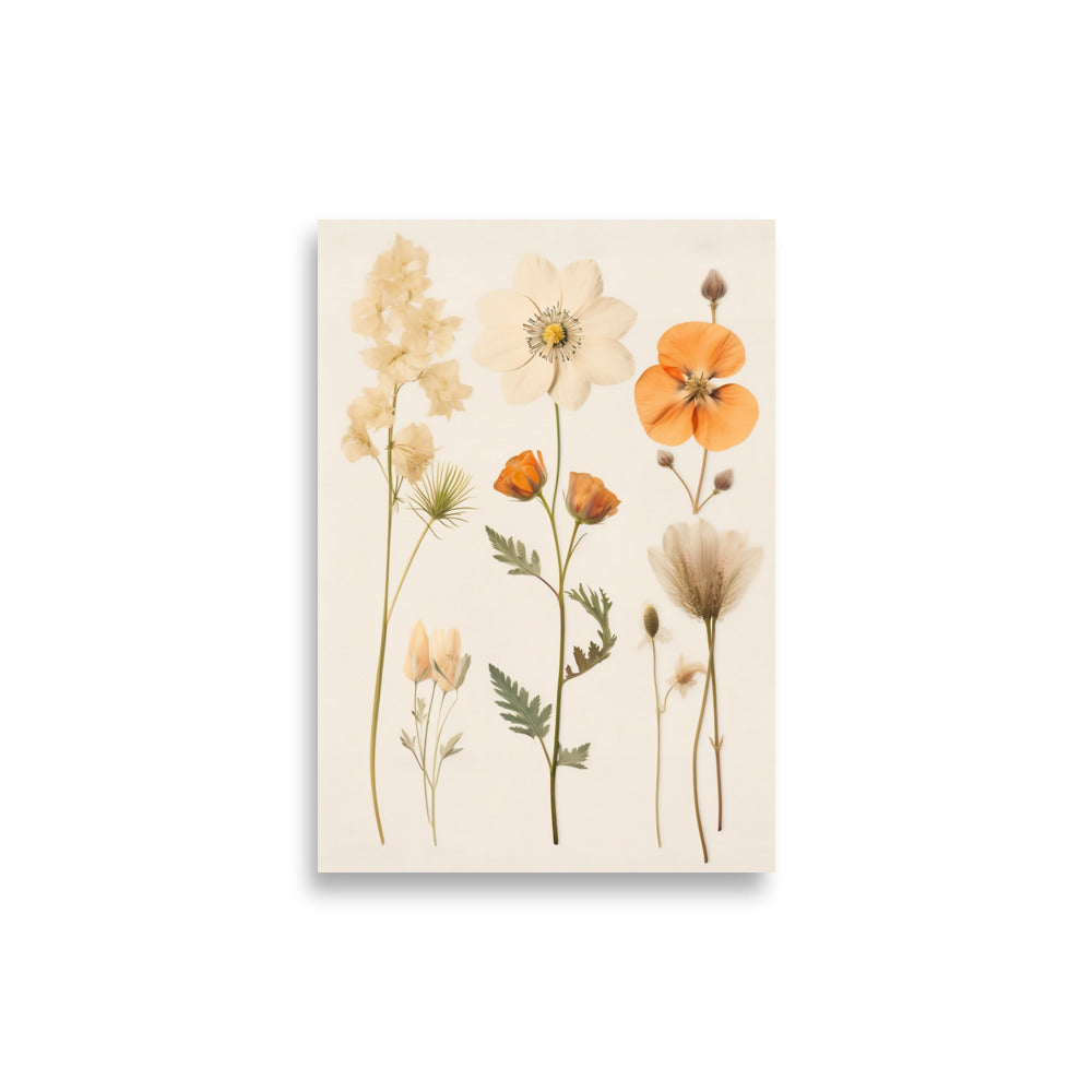 Pressed flowers poster - Posters - EMELART