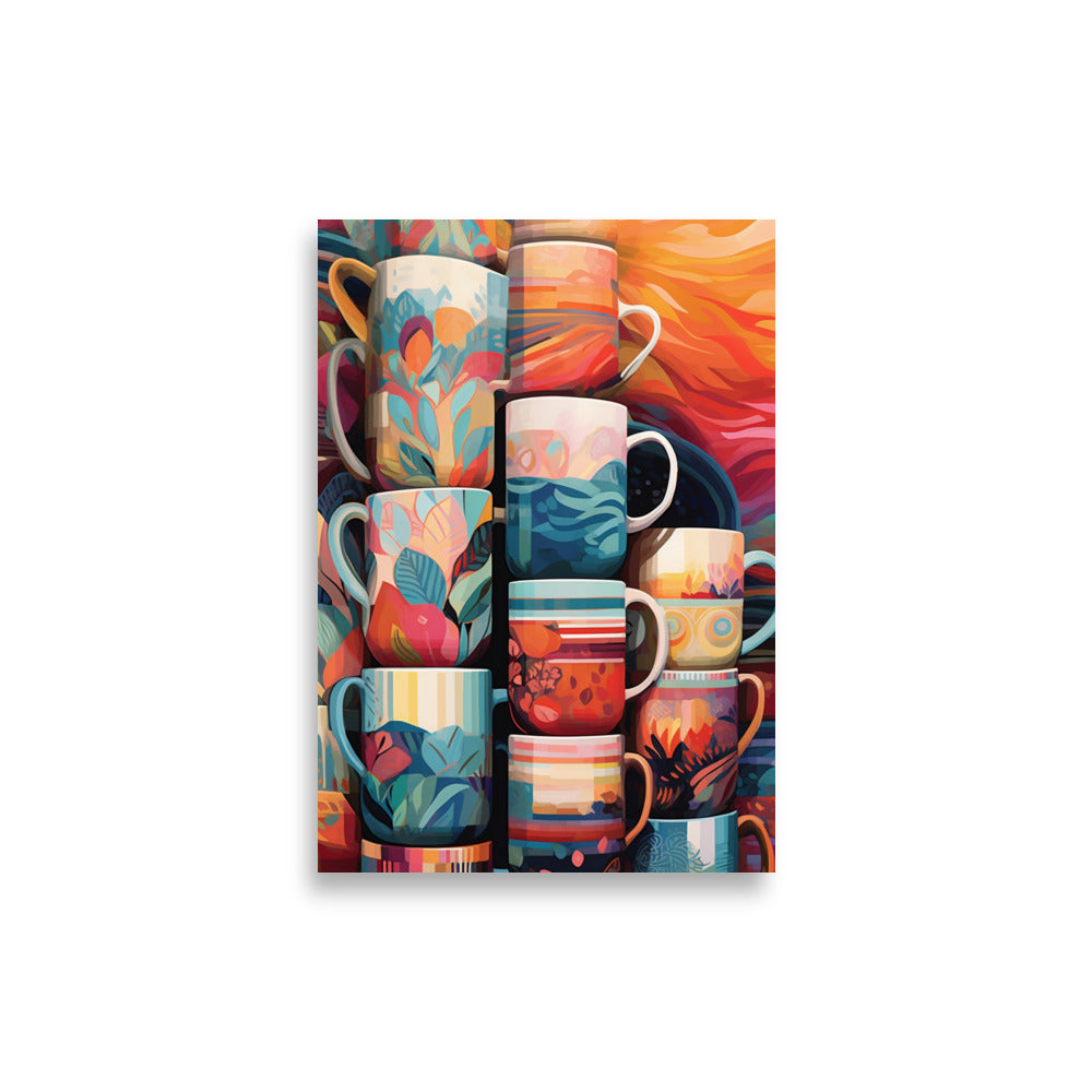 Coffee mugs poster - Posters - EMELART