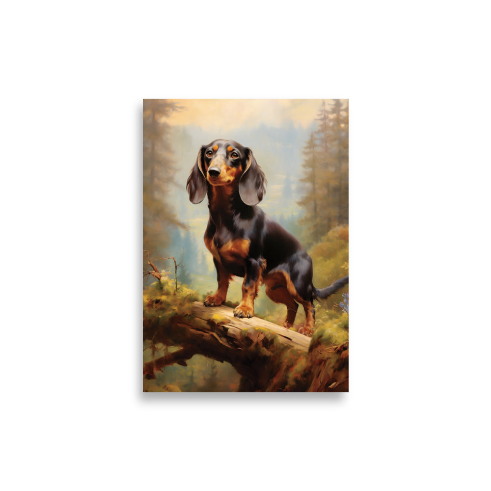 Dachshund painting poster - Posters - EMELART