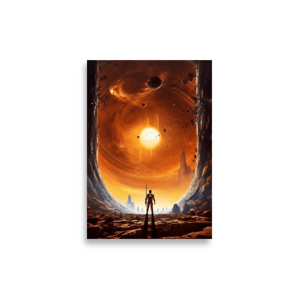 Man looking into space poster - Posters - EMELART