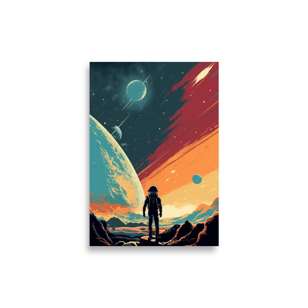 Space illustration poster - Posters - EMELART