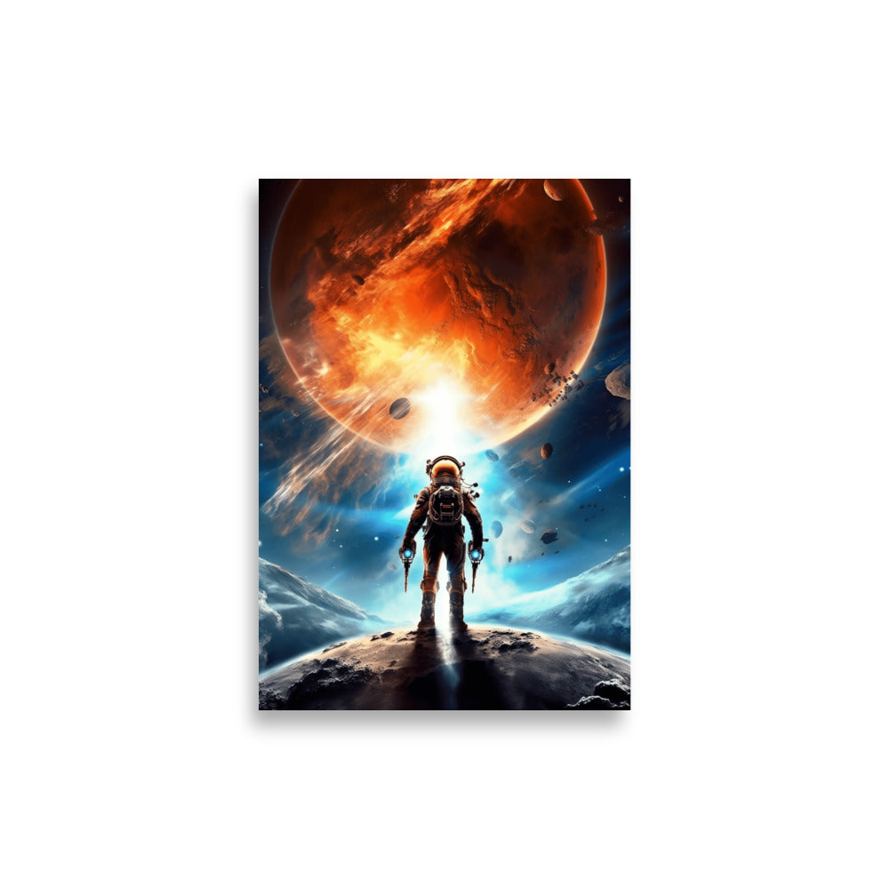 Astronaut looking into space poster - Posters - EMELART