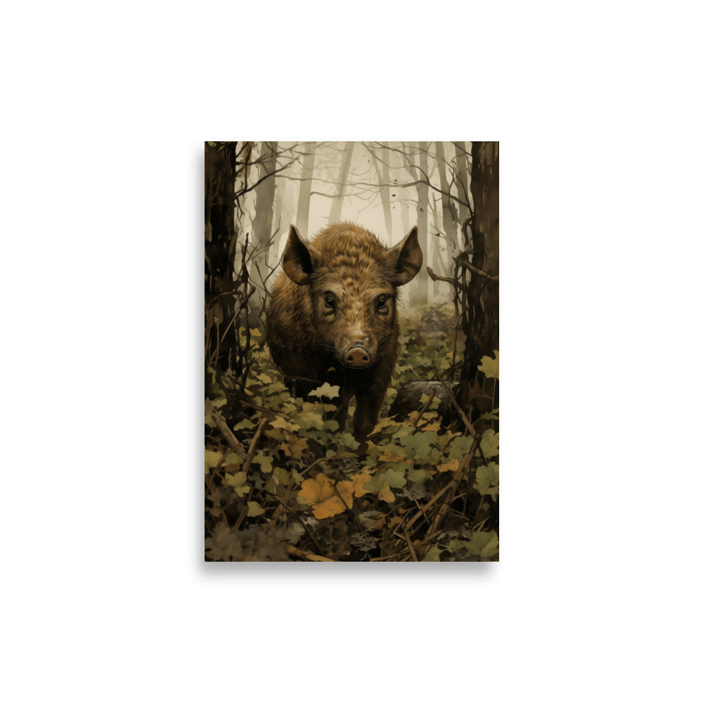 Wild boar poster - Posters - EMELART