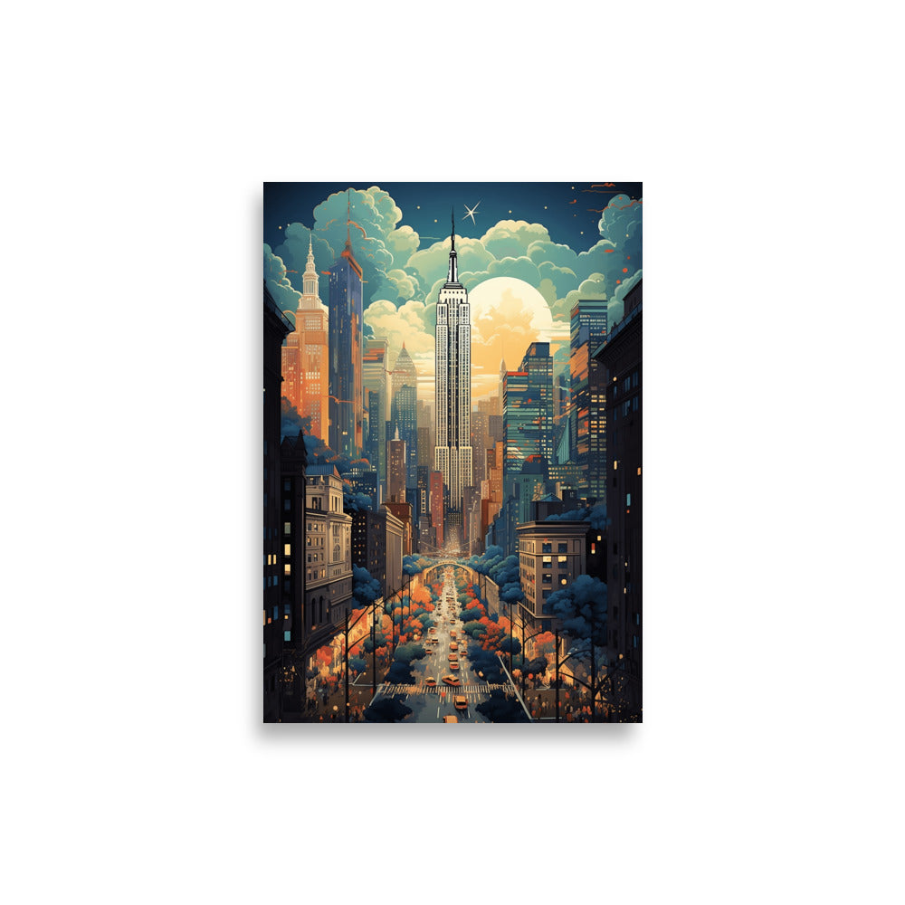 Empire State Building - New York poster - Posters - EMELART