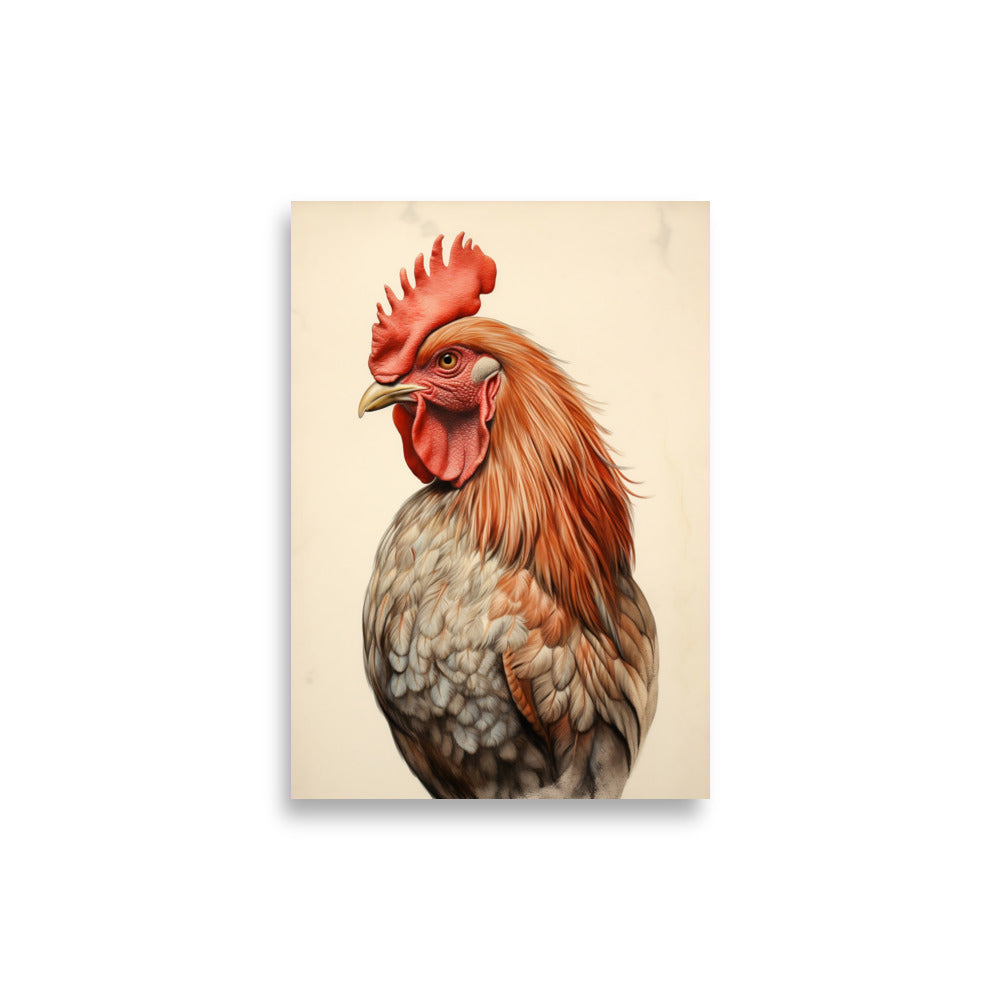 Rooster poster - Posters - EMELART