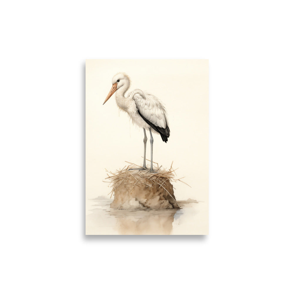 Stork poster - Posters - EMELART