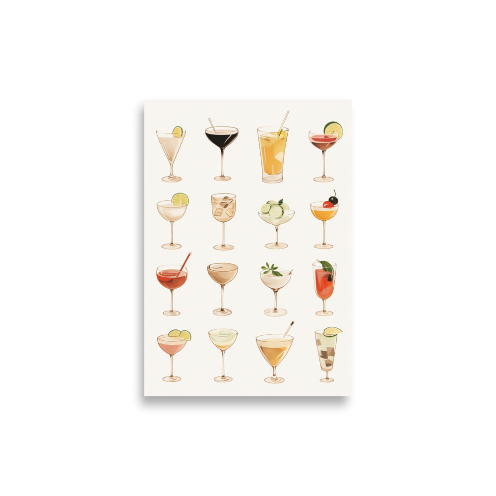 Cocktails poster - Posters - EMELART