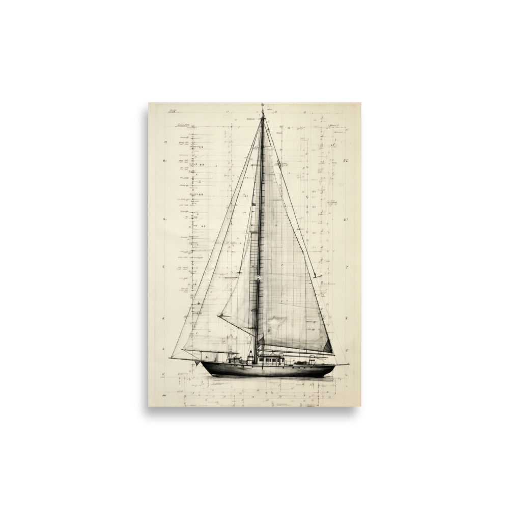 Sailboat poster - Posters - EMELART