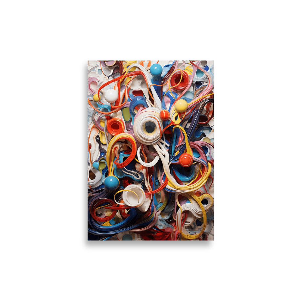 Abstract electrical wires poster - Posters - EMELART