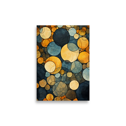 Abstract round shapes poster - Posters - EMELART